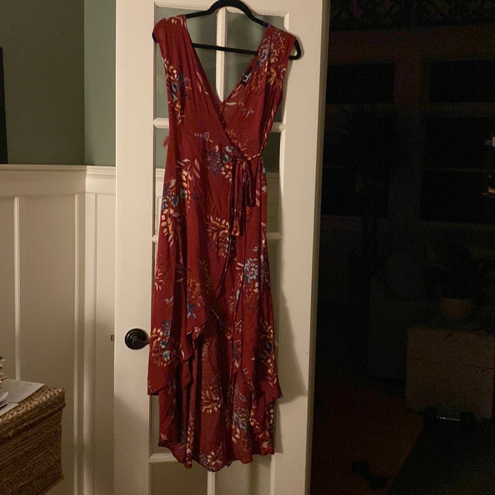 Midi wrap dress